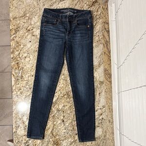 American Eagle Outfitters Women's Deep Indigo Skinny Jeans